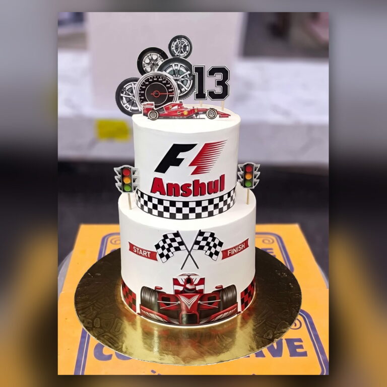 Two Tier F1 Racing Cake in Lahore