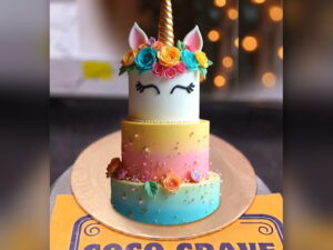 Two Tier Pastel Unicorn Cake in Lahore — CocoCrave.pk Lahore