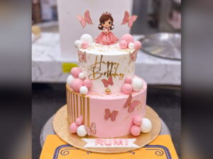 Two Tier Pink Fairy Cake in Lahore