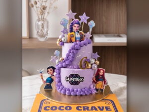Two Tier Purple Princess Cake in Lahore — CocoCrave.pk Lahore