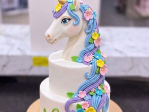 Two Tier Unicorn Figure Cake in Lahore