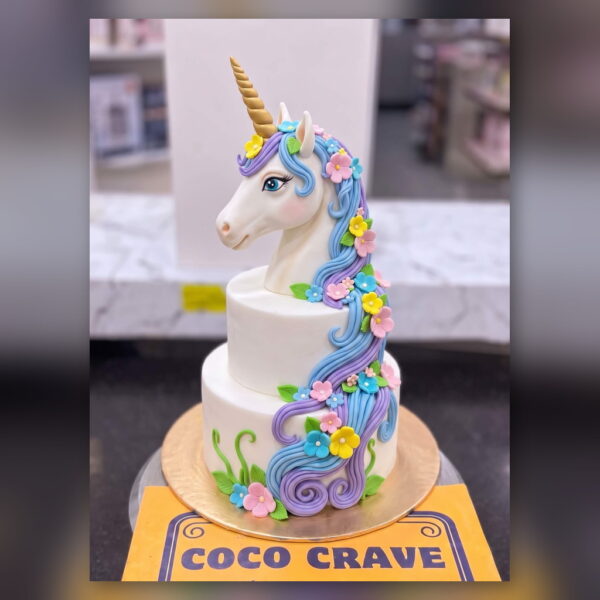Two Tier Unicorn Figure Cake in Lahore — delivered in Lake City, Lahore