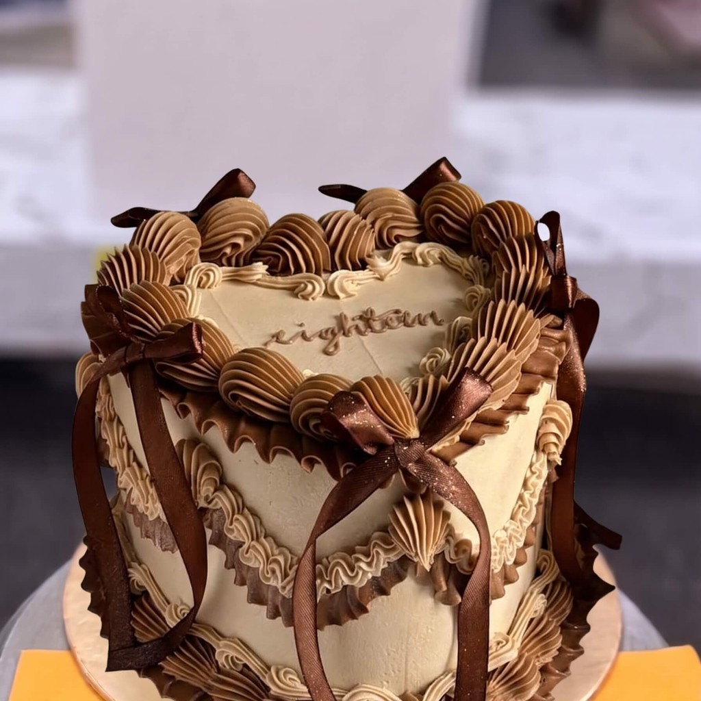 Special Nikah and Engagement Cakes in Lahore 2026 Guide 15 Vintage Bow Coffee Cake in Lahore — Cococrave Lahore