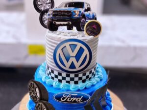Volkswagen and Ford Car Cake in Lahore