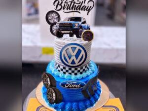 Volkswagen and Ford Car Cake in Lahore