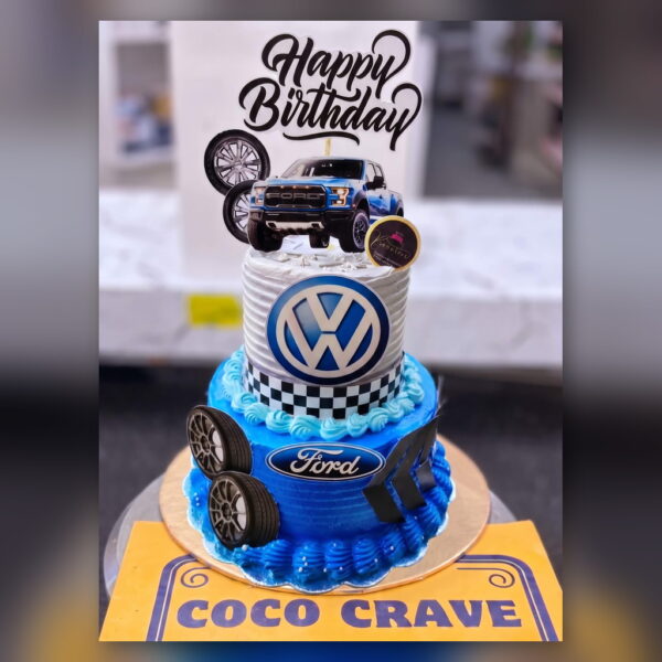 Volkswagen and Ford Car Cake in Lahore — delivered in Lahore