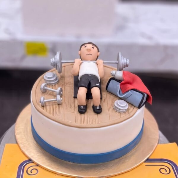 Weightlifting Gym Cake in Lahore — delivered in Gulberg, Lahore