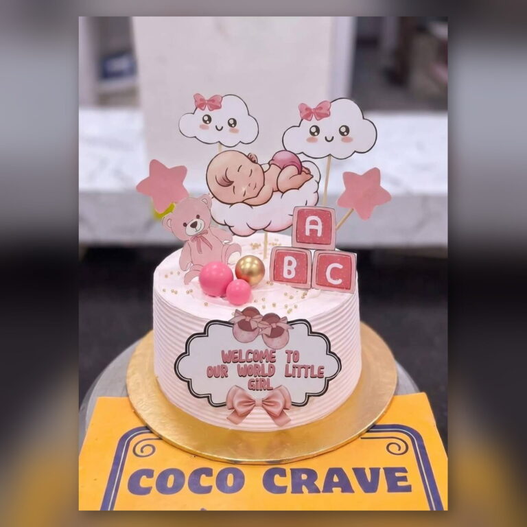 Welcome Baby Girl ABC Cake in Lahore