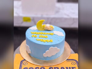 Welcome to the World Baby Cake in Lahore — freshly baked cake delivered in Lahore by CocoCrave.pk