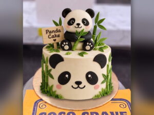 White Panda Bamboo Cake in Lahore — delivered in Lake City, Lahore