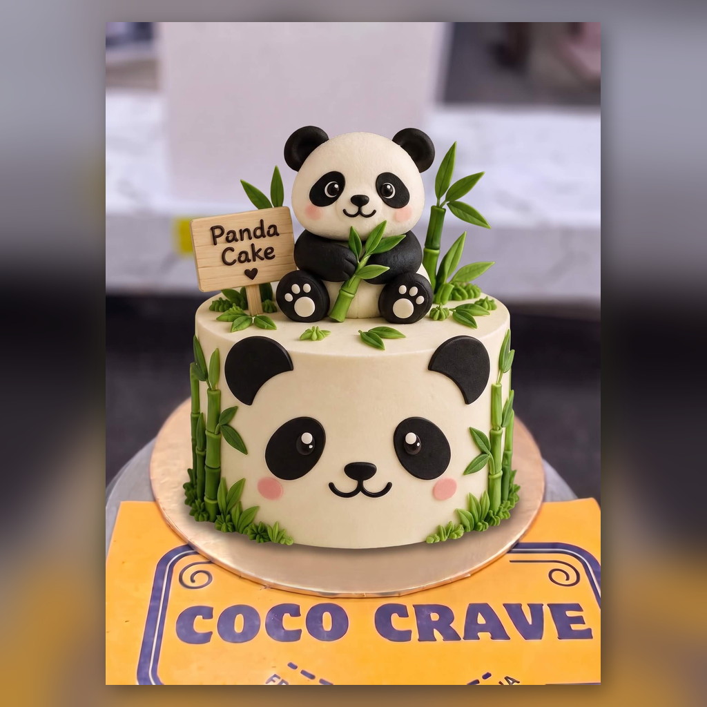 White Panda Bamboo Cake in Lahore White Panda Bamboo Cake in Lahore — CocoCrave.pk Lahore