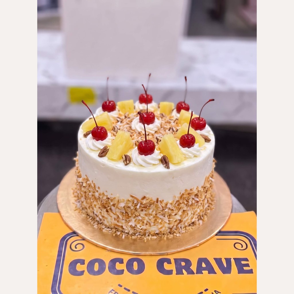White Pineapple Cherry Cream Cake in Lahore White Pineapple Cherry Cream Cake in Lahore — CocoCrave Lahore