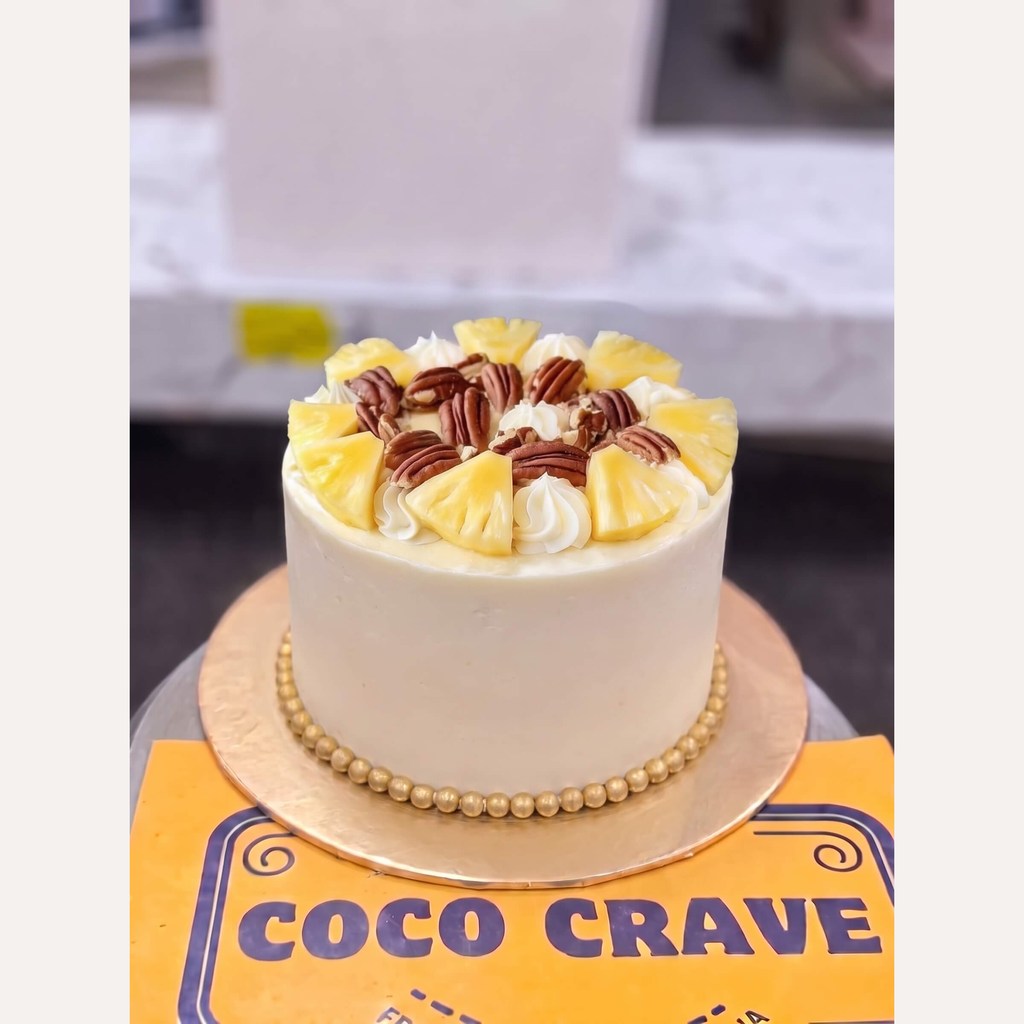 White Pineapple Pecan Cherry Cream Cake in Lahore White Pineapple Pecan Cherry Cream Cake in Lahore — CocoCrave Lahore