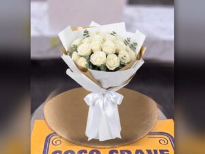 White Rose Bouquet in Lahore