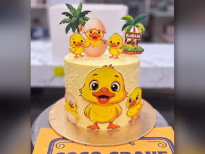 Yellow Duck Cake in Lahore