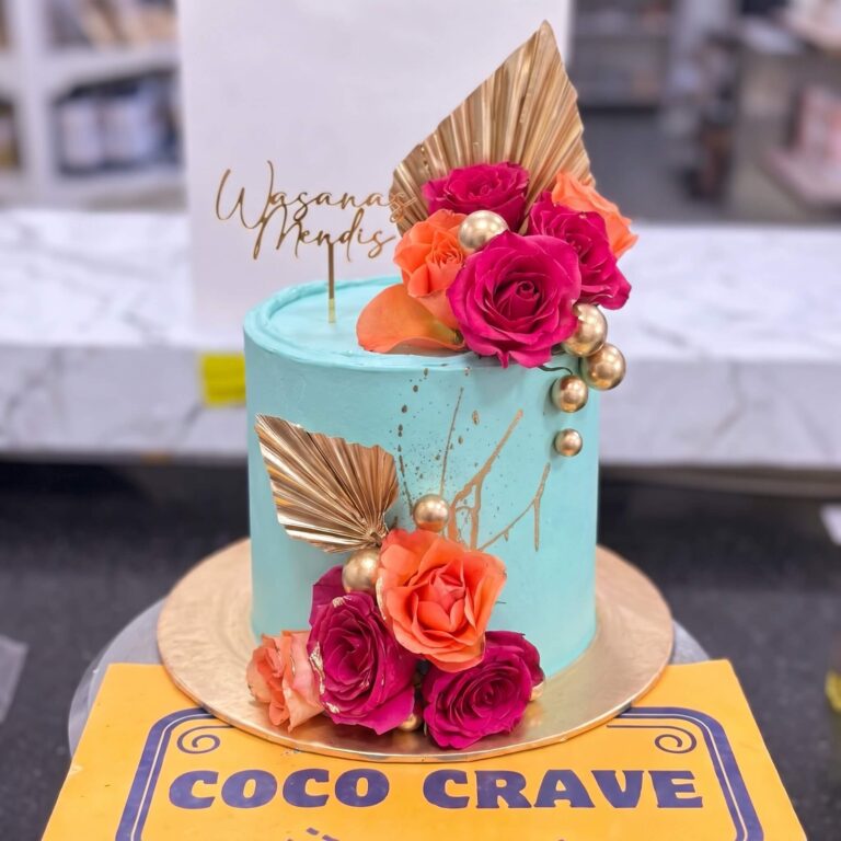 Aqua Rose Fresh Buttercream Cake in Lahore