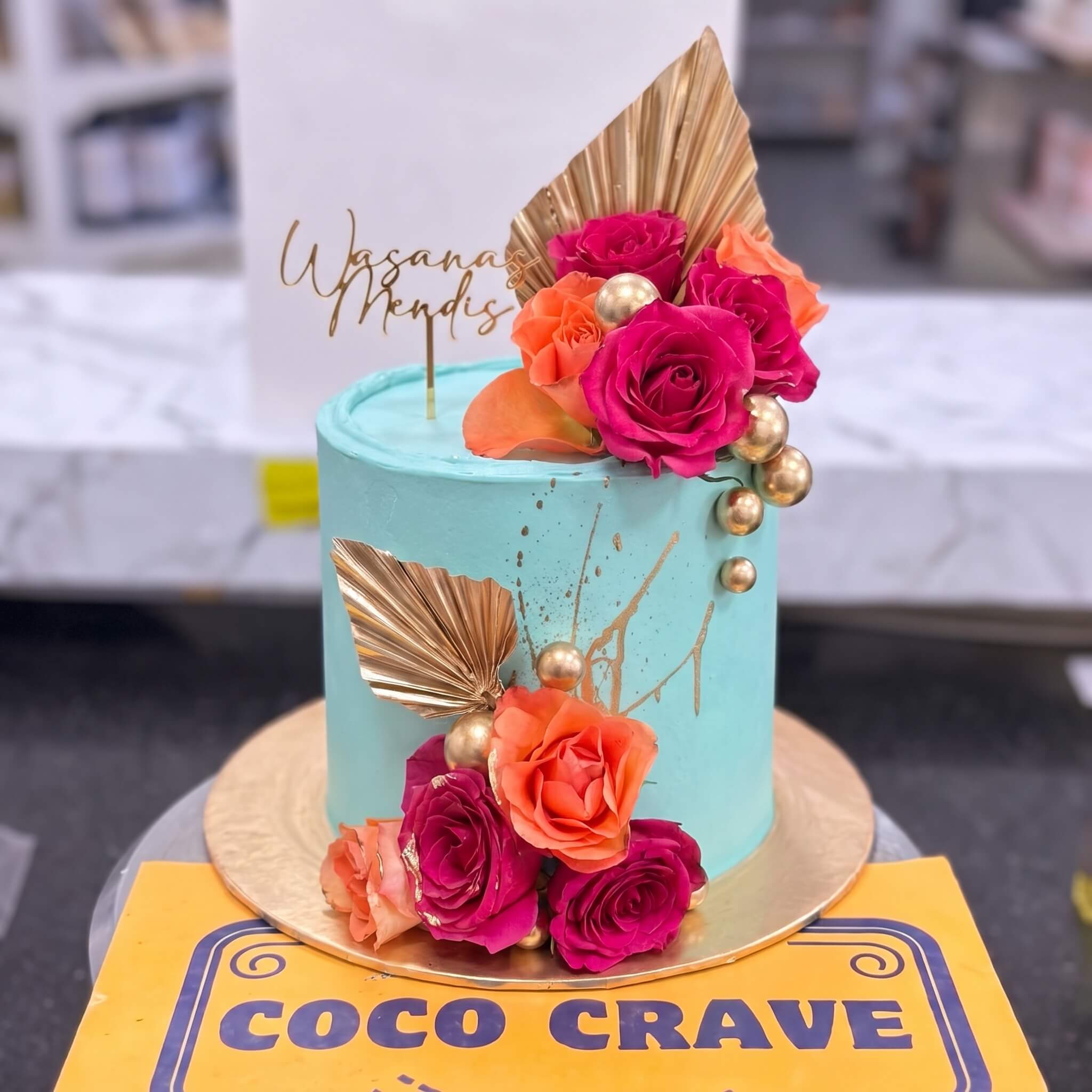 Aqua Rose Fresh Buttercream Cake in Lahore Aqua Rose Fresh Buttercream Cake in Lahore