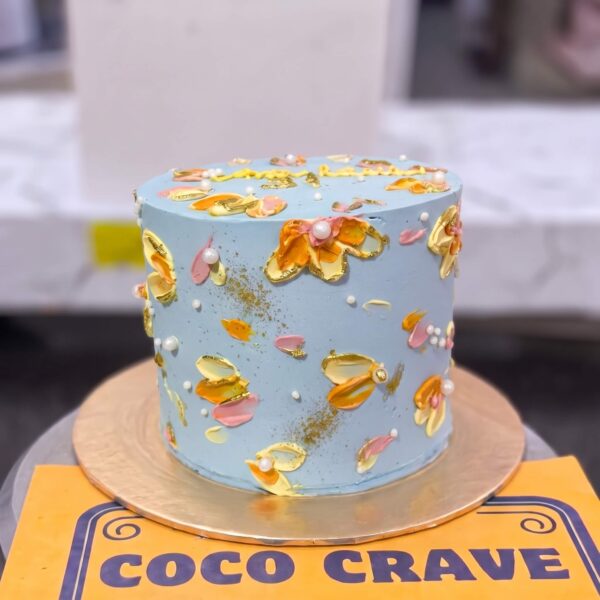 Pastel Palette Knife Buttercream Birthday Cake in Lahore