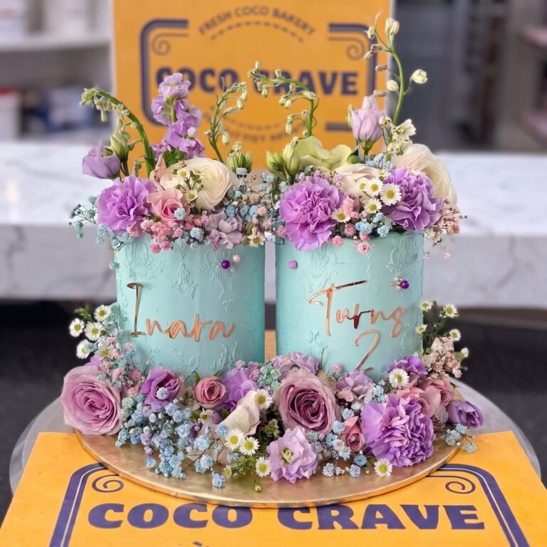 Pastel Rose Fresh Flower Birthday Cake in Lahore