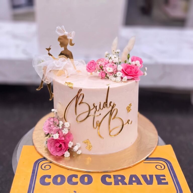 Blush Rose Fresh Bride To Be Cake in Lahore