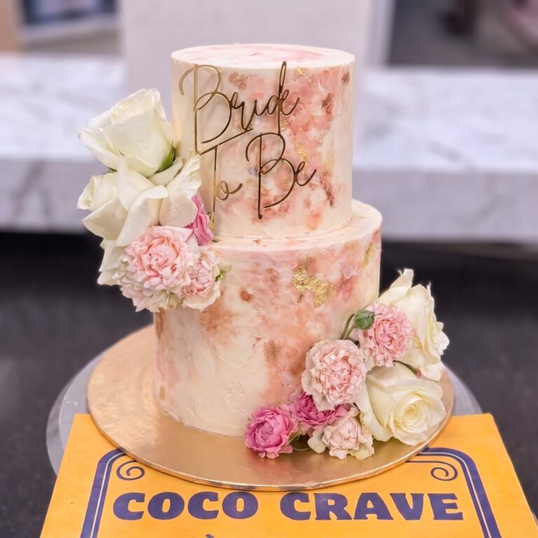 Blush Rose Two Tier Bride To Be Cake in Lahore
