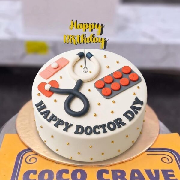 Doctor Theme Fondant Birthday Cake in Lahore