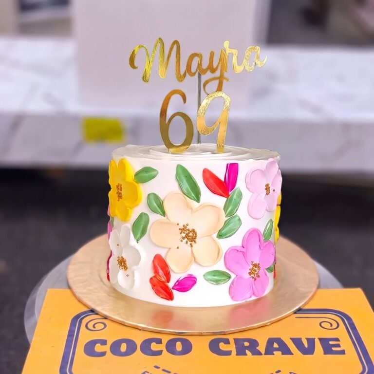 Pastel Palette Knife Buttercream Cake in Lahore
