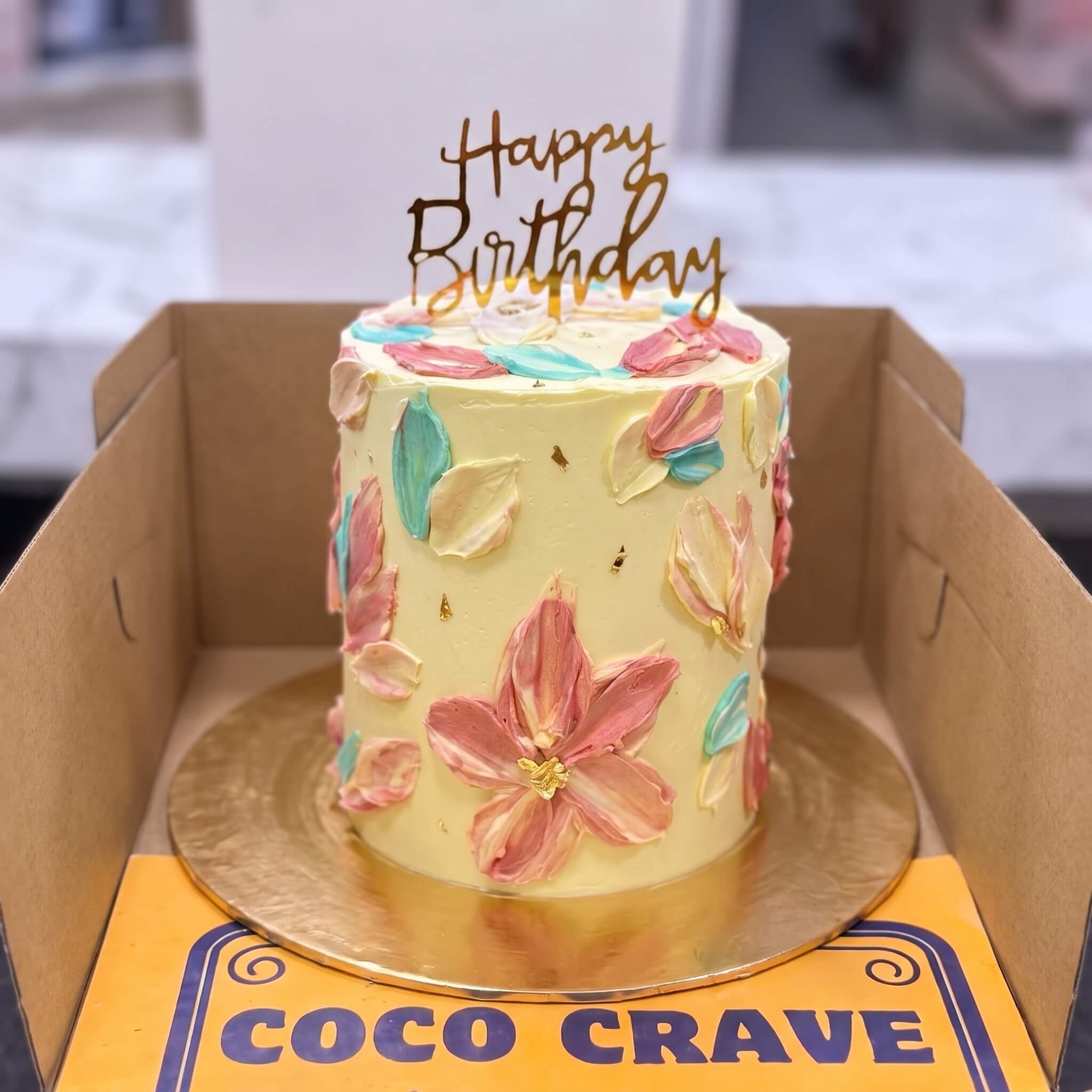 Pastel Palette Knife Buttercream Birthday Cake II in Lahore Pastel Palette Knife Buttercream Birthday Cake II in Lahore