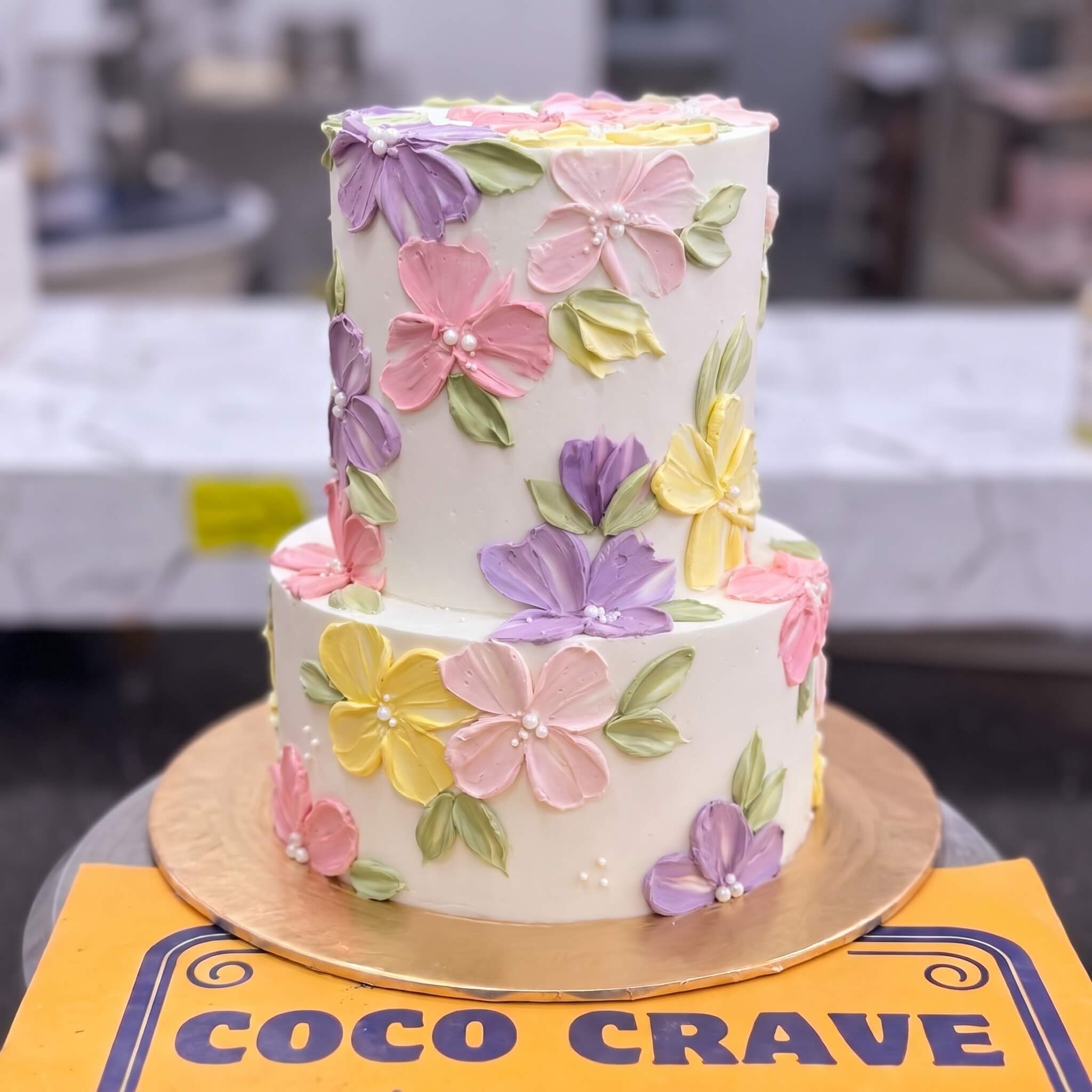 Pastel Blossom Buttercream Two Tier Cake II in Lahore Pastel Blossom Buttercream Two Tier Cake II in Lahore