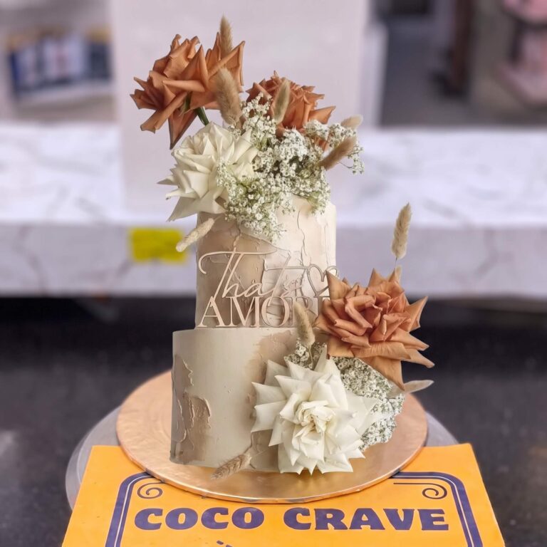 Toffee Rose Fresh Two Tier Cake in Lahore