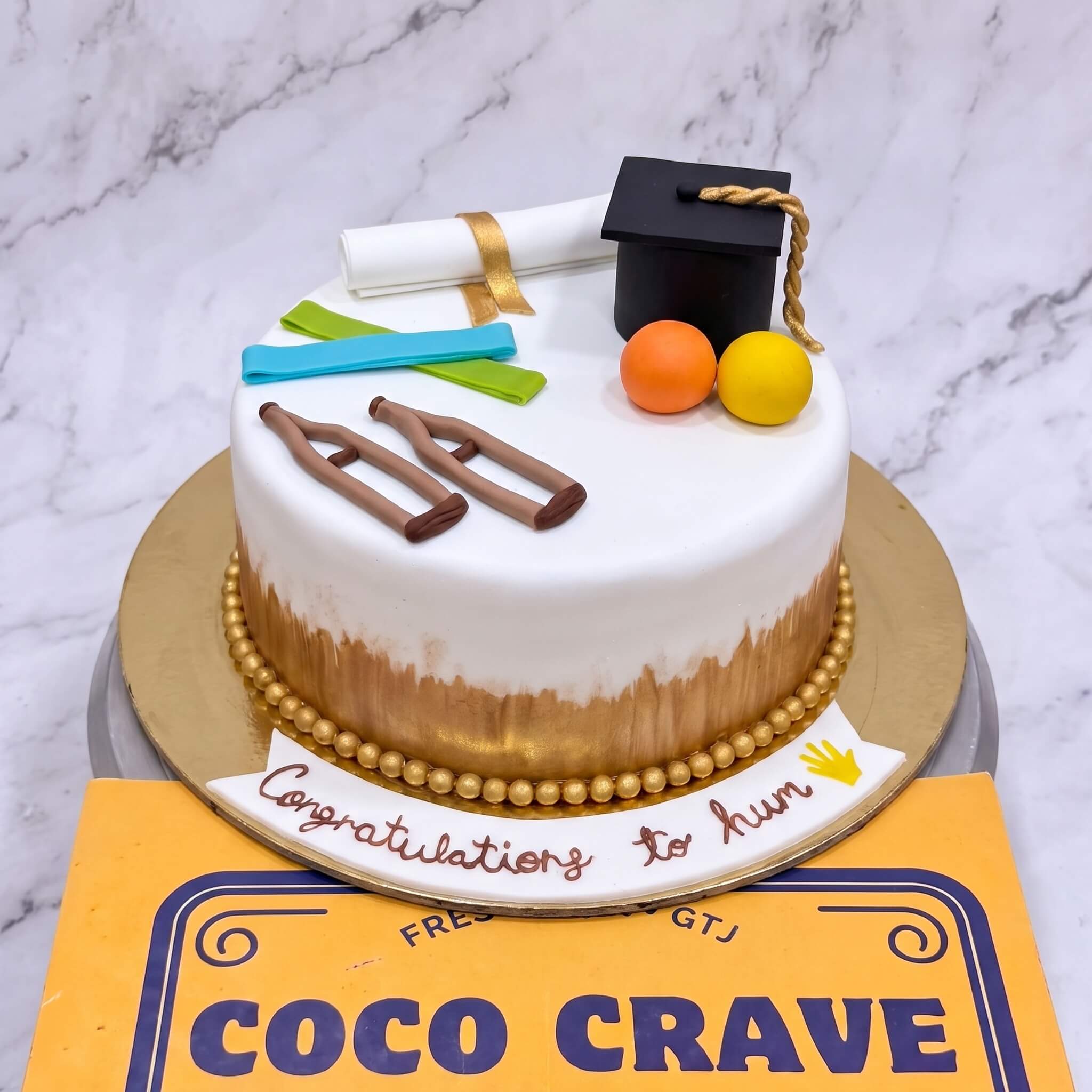Physiotherapy Theme Graduation Cake in Lahore Physiotherapy Theme Graduation Cake in Lahore — CocoCrave Lahore
