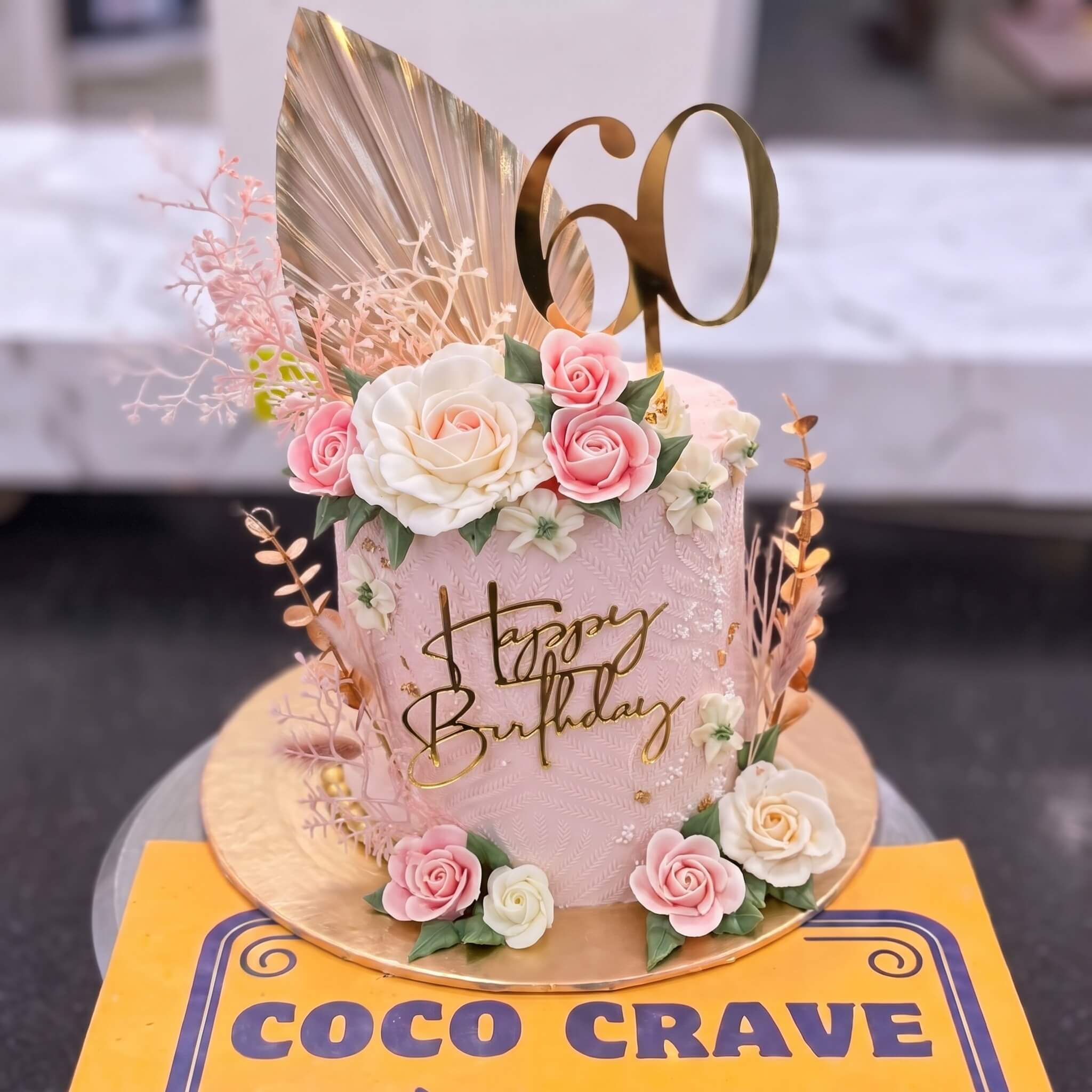 Blush Rose Sugar Birthday Cake in Lahore Blush Rose Sugar Birthday Cake in Lahore