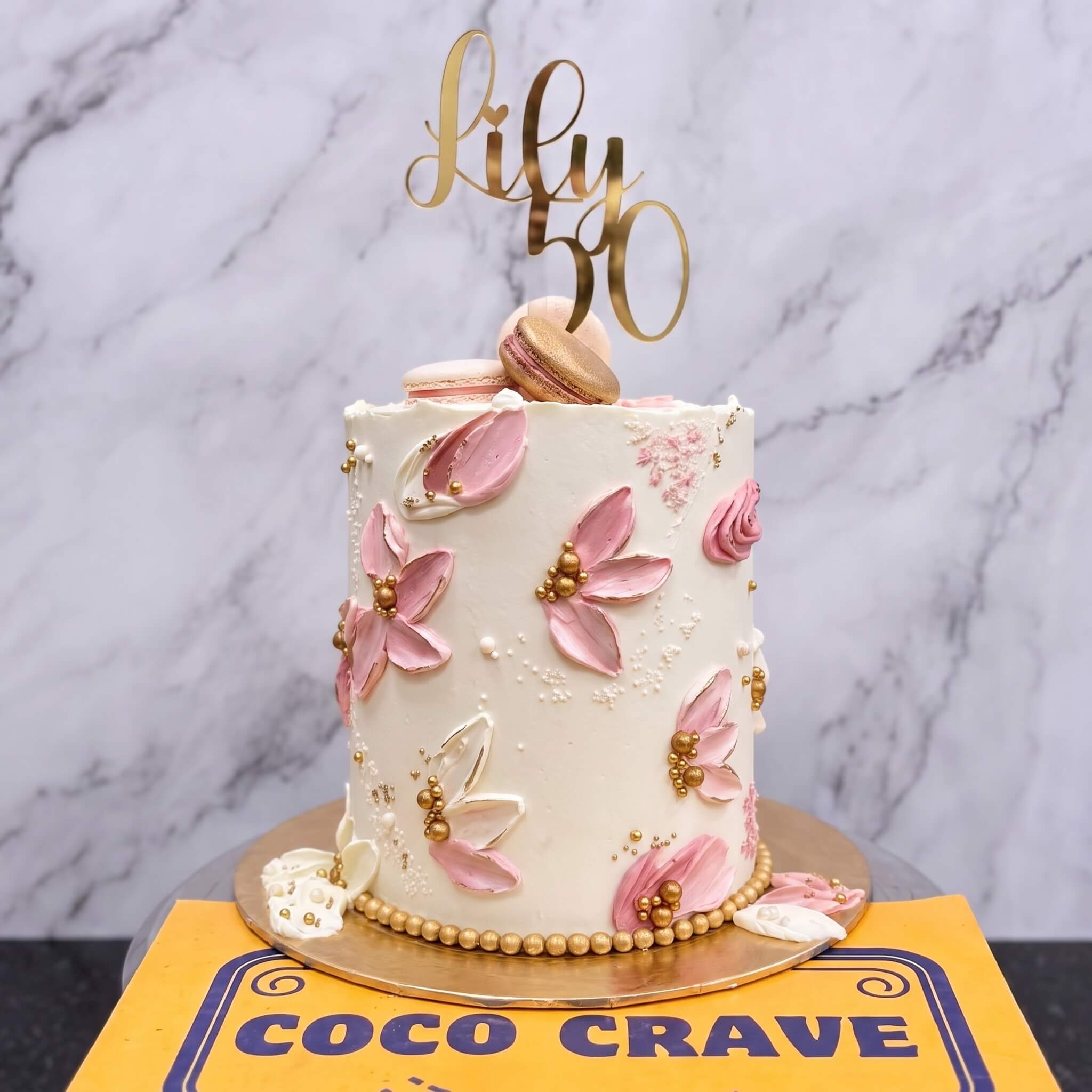Blush Palette Knife Buttercream Cake in Lahore Blush Palette Knife Buttercream Cake in Lahore