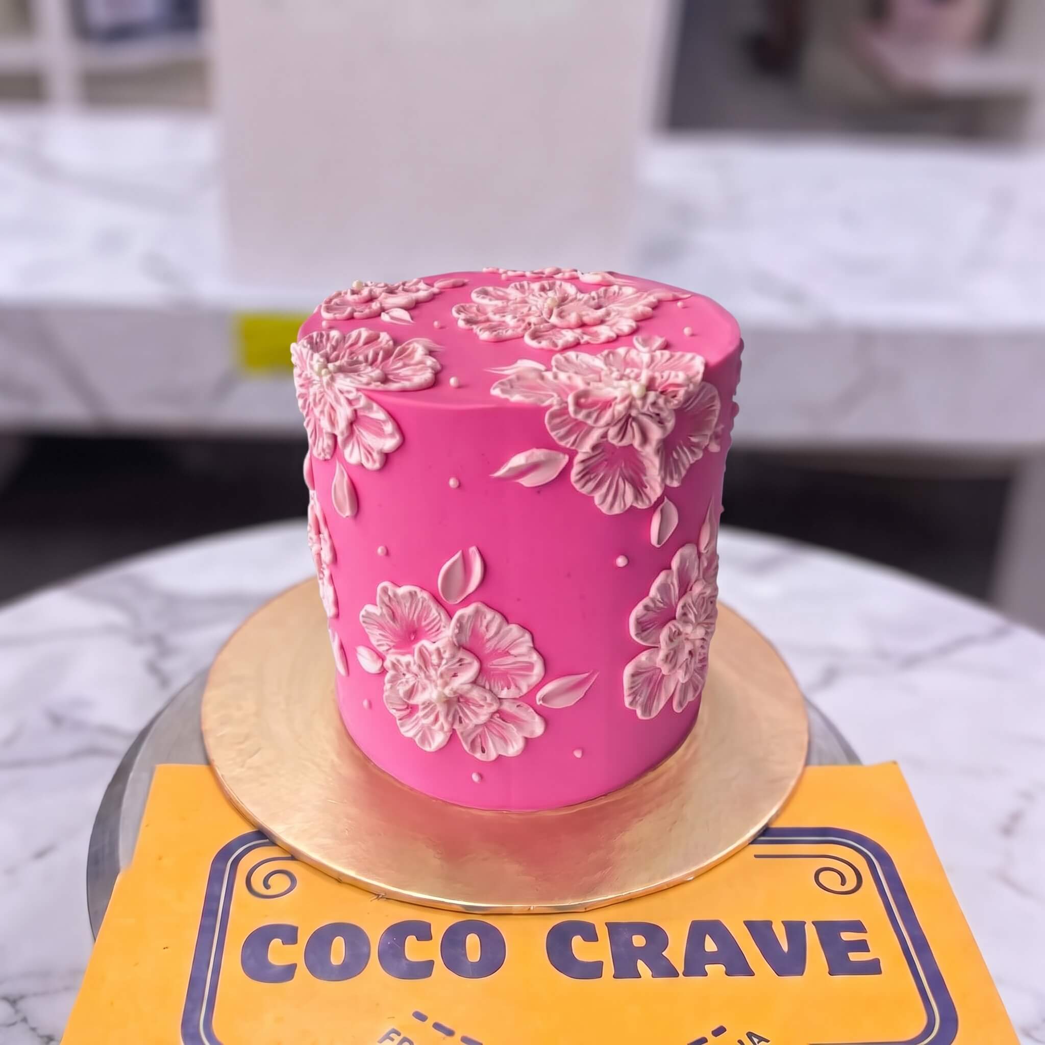 Pink Blossom Palette Knife Buttercream Cake in Lahore Pink Blossom Palette Knife Buttercream Cake in Lahore