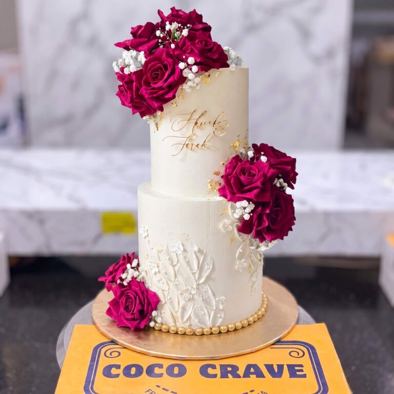 Red Rose Fresh Two Tier Cake III in Lahore