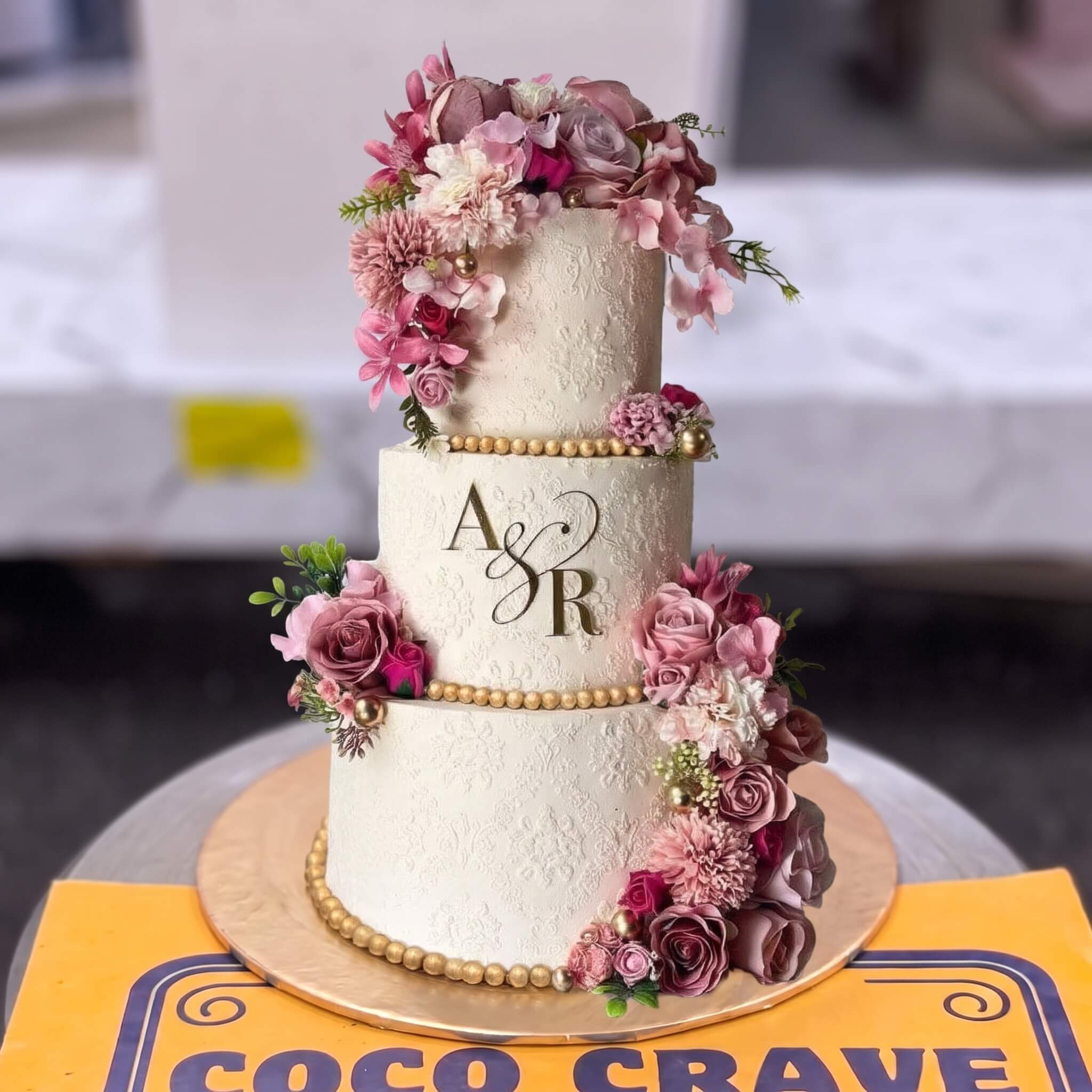 Blush Rose Fresh Three Tier Cake II in Lahore Blush Rose Fresh Three Tier Cake II in Lahore