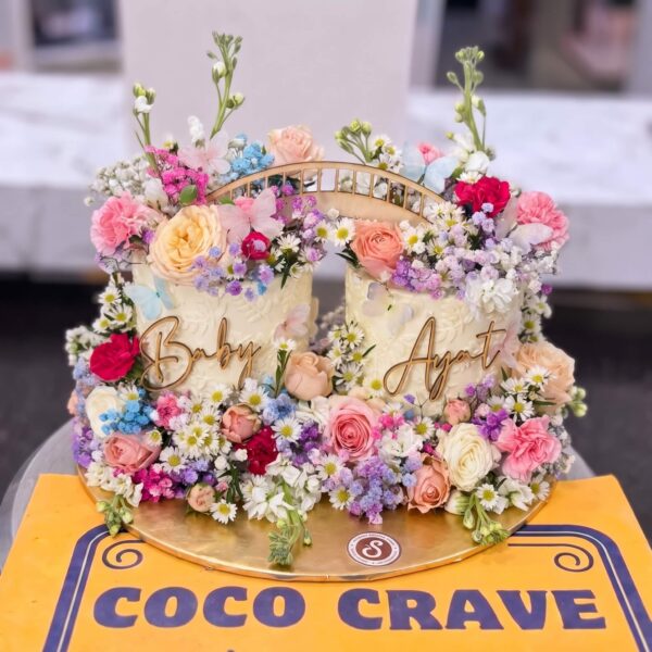 Pastel Fresh Rose Baby Cake in Lahore
